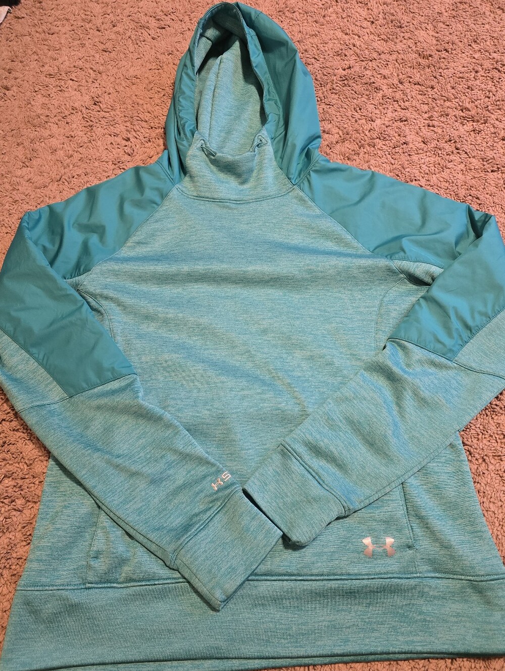 Under Armour Women's Storm Armour Fleece Twist Hoodie Teal Size Medium MD